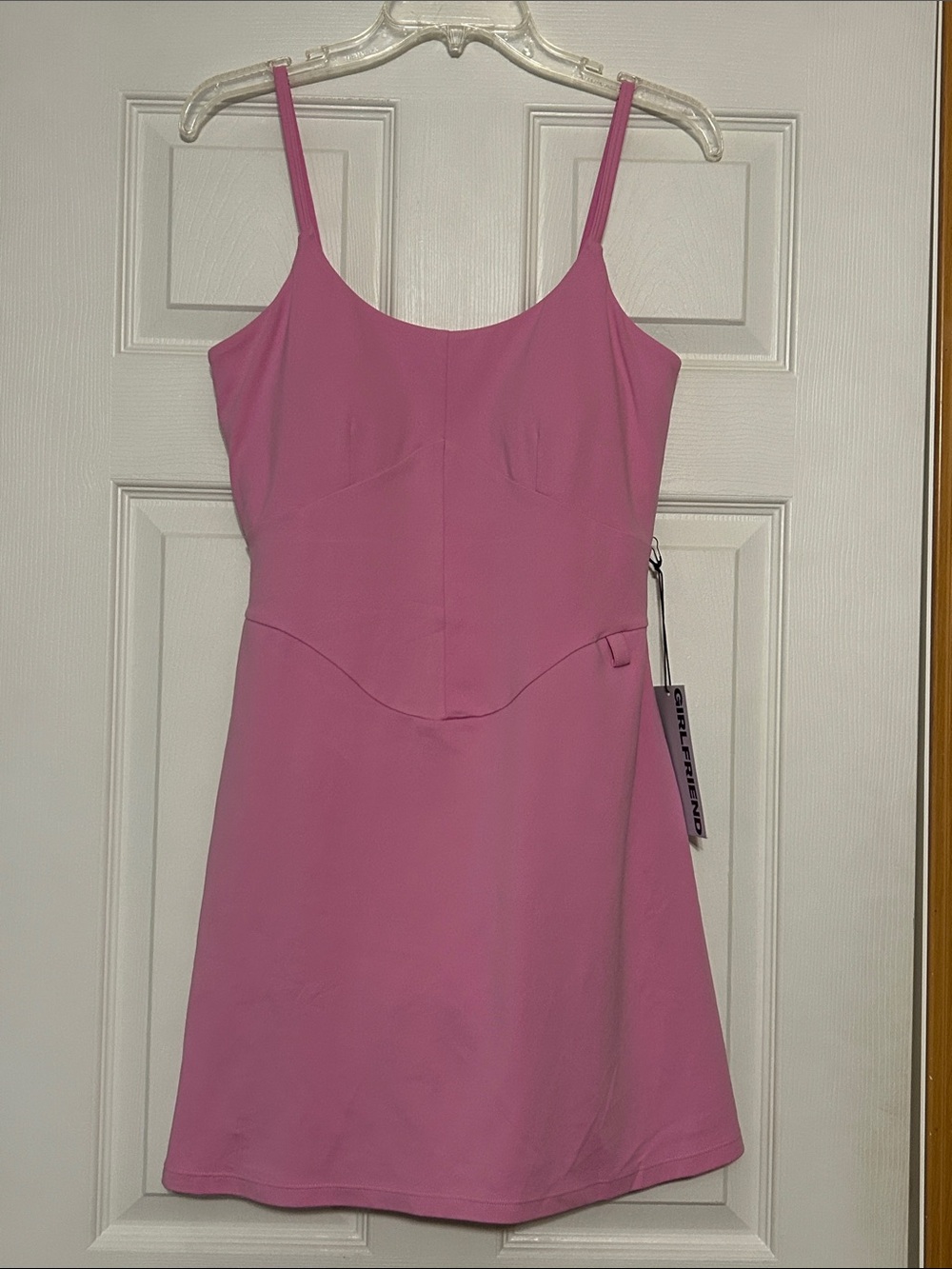Girlfriend Collective Activewear Dress in Cyclamen Pink L NWT